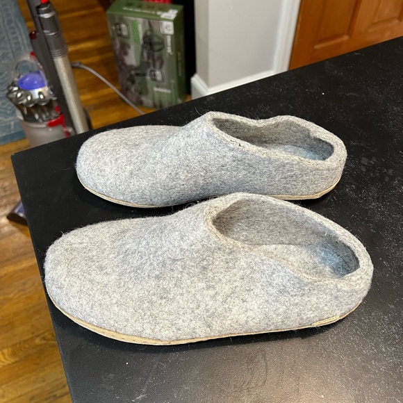 Glerups Cozy Gray Women's Slippers size 40 - Picture 2 of 7
